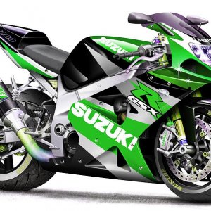 Suzuki GSX-R 1000 Grün
Mit Photoshop erstellt