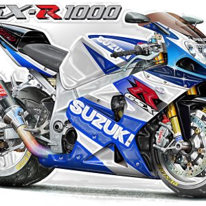 Suzuki GSX-R 1000 Blau
Mit Photoshop erstellt