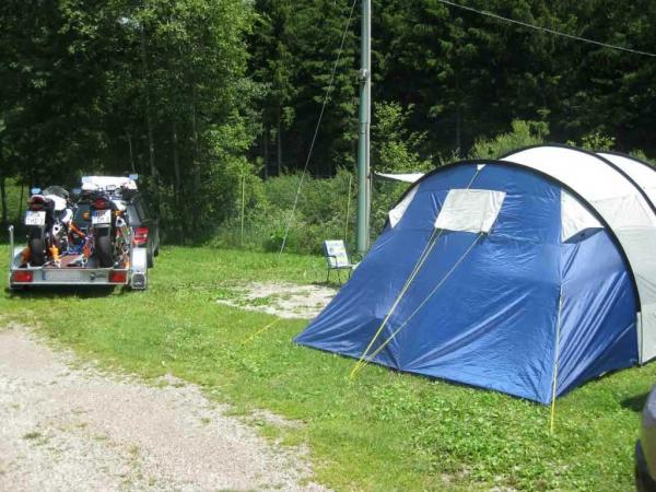 Kurz nach der Ankunft auf dem Campingplatz Corones