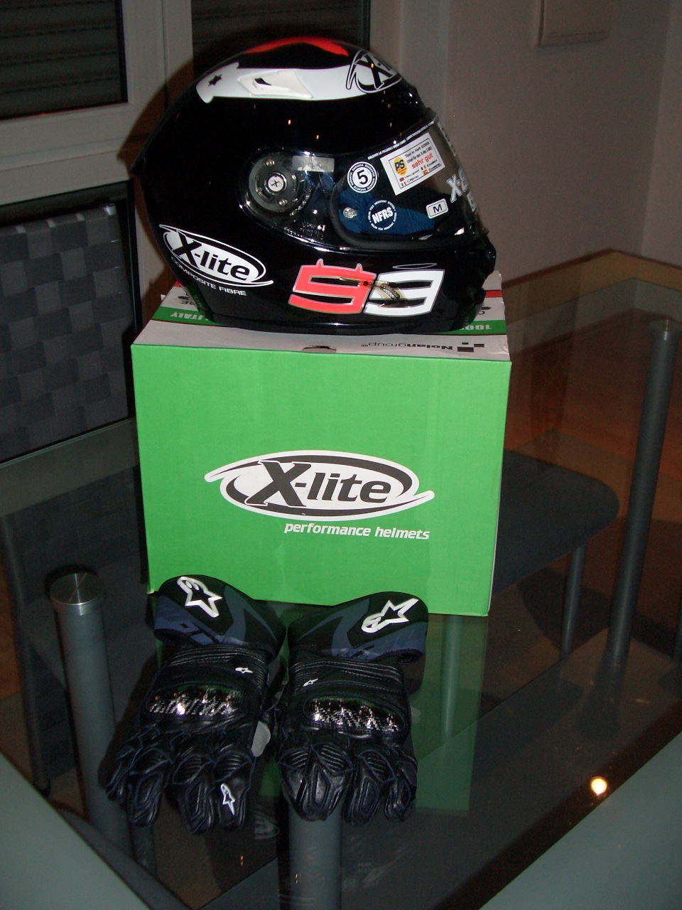 X-Lite 802 und Alpinestars SP1